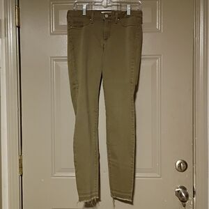 Olive Green Skinny Jeans